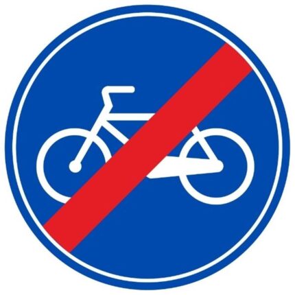 Mecburi Bisiklet Yolu Sonu Levhası TT-38b