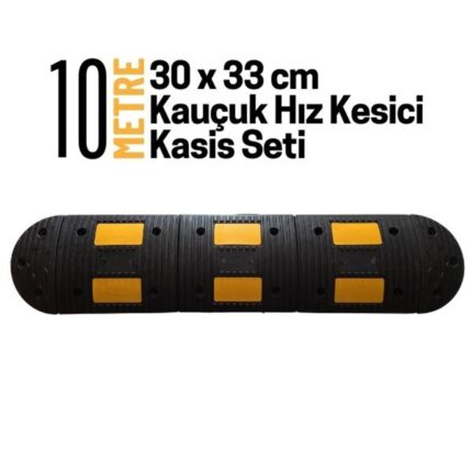 10 Metre Kauçuk Hız Kesici Kasis Seti 30x33 cm