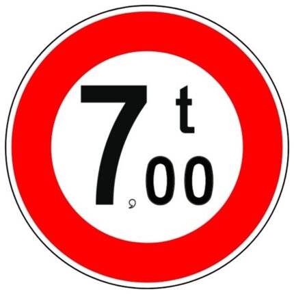 Yük Ağırlığı 7 Tondan Fazla Olan Taşıt Giremez Levhası TT-24