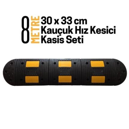 8 Metre Kauçuk Hız Kesici Kasis Seti 30x33 cm