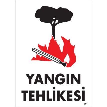 Yangın Tehlikesi Uyarı Levhası