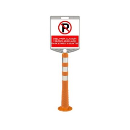 30x30 cm Özel Park Alanı Levhalı 75 cm Delinatör Seti
