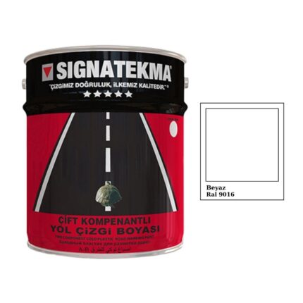 Beyaz Çift Komponentli Yol Çizgi Boyası 25 kg