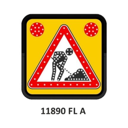 60x60 cm Elektrikli AC Ledli Yolda Çalışma Var Levhası