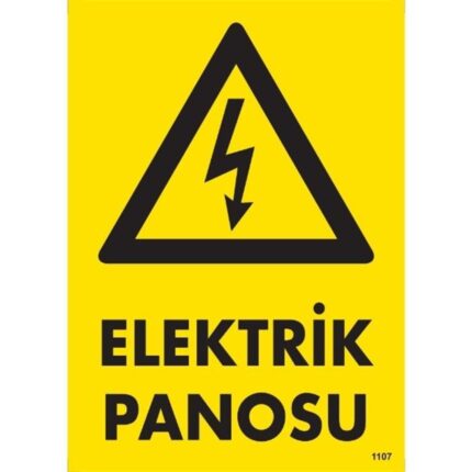 Elektrik Panosu Uyarı Levhası