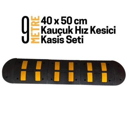 9 Metre Kauçuk Hız Kesici Kasis Seti 40x50 cm