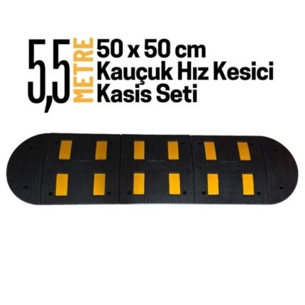 5,5 Metre Kauçuk Hız Kesici Kasis Seti 50x50 cm