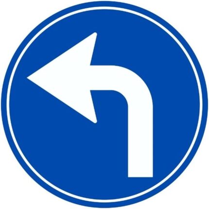 İleride Sola Mecburi Yön Levhası TT-35h