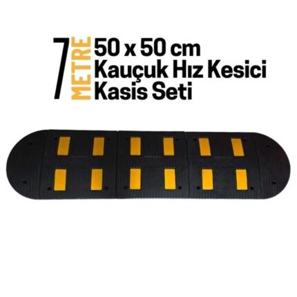 7 Metre Kauçuk Hız Kesici Kasis Seti 50x50 cm