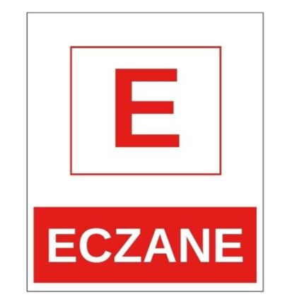 Eczane Sticker Yapışkanlı Etiket
