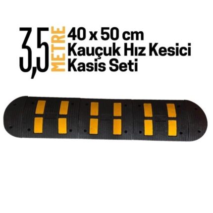 3,5 Metre Kauçuk Hız Kesici Kasis Seti 40x50 cm