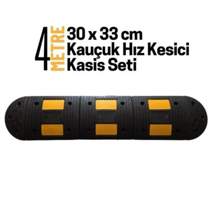 4 Metre Kauçuk Hız Kesici Kasis Seti 30x33 cm