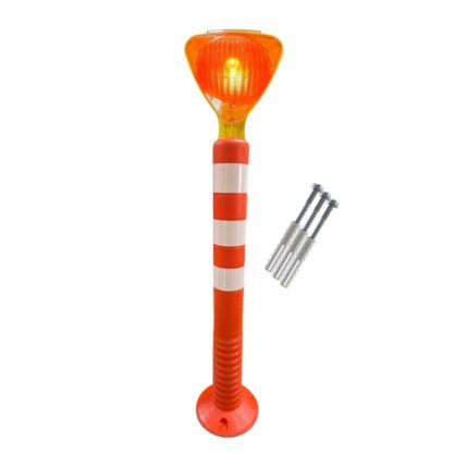 Üçgen Sarı Solar Flaşörlü 75 cm Delinatör Seti