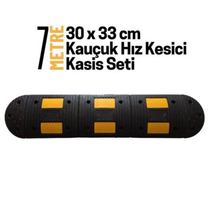 7 Metre Kauçuk Hız Kesici Kasis Seti 30x33 cm