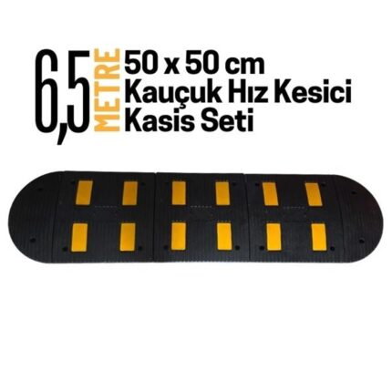 6,5 Metre Kauçuk Hız Kesici Kasis Seti 50x50 cm