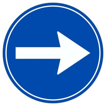 Sağa Mecburi Yön Levhası TT-35a