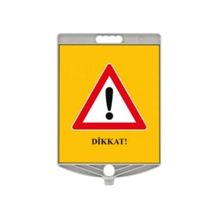 Dikkat Levhası Dikdörtgen Plastik Levha Uyarı Levhası