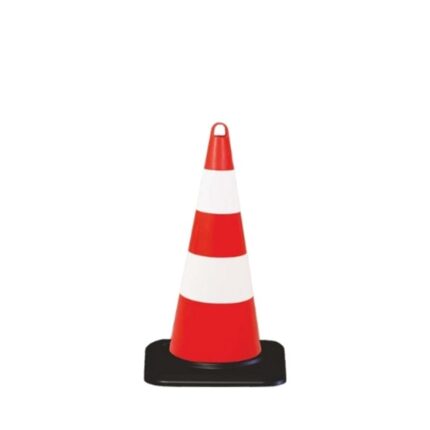 Ekonomik 75 cm Ağırlıklı Plastik Trafik Konisi