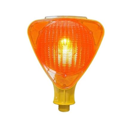 Üçgen Solar Flaşör Sarı Lamba