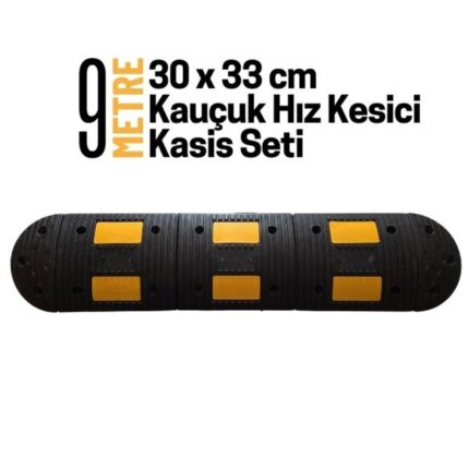 9 Metre Kauçuk Hız Kesici Kasis Seti 30x33 cm