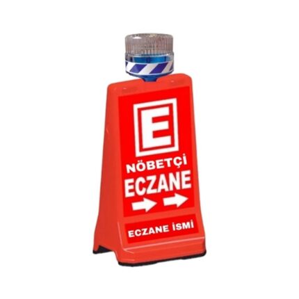 Lambalı Nöbetçi Eczane Tabelası Çift Yön