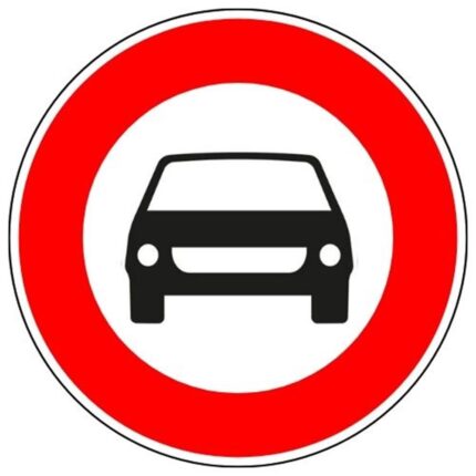 Motorlu Taşıt Trafiğine Kapalı Yol Levhası TT-6