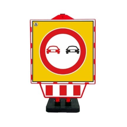 Sollama Yasak Yönlendirme Plastik Katlanır Uyarı Levhalı Bariyer
